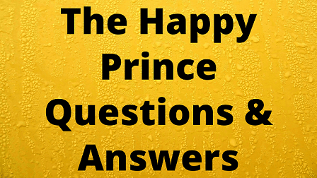 The Happy Prince Questions & Answers