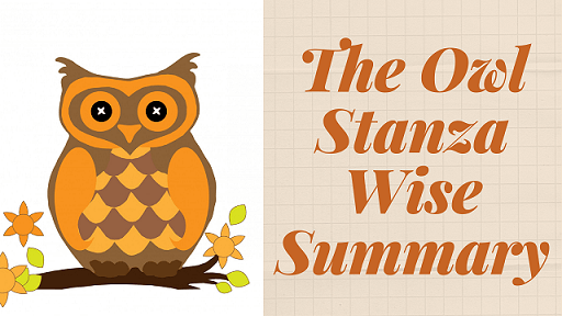 The Owl Stanza Wise Summary