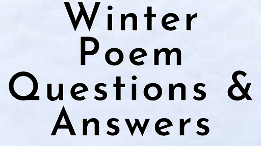 Winter Poem Questions & Answers