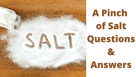 A Pinch Of Salt Questions & Answers
