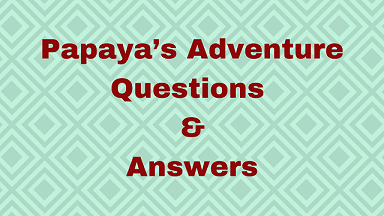 Papaya’s Adventure Questions & Answers