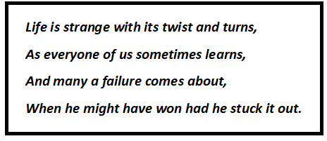 Don't Quit Questions & Answers