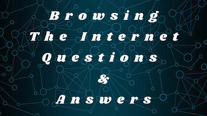 Browsing The Internet Questions & Answers