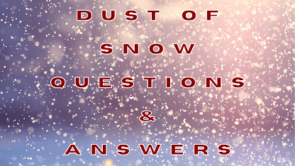 short answer questions of dust of snow