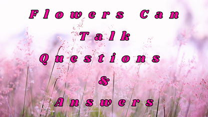 Flowers Can Talk Questions & Answers