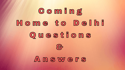 Coming Home to Delhi Questions & Answers