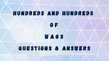 Hundreds And Hundreds Of Wags Questions & Answers