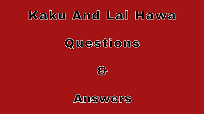 Kaku And Lal Hawa Questions & Answers
