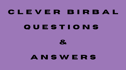 Clever Birbal Questions & Answers