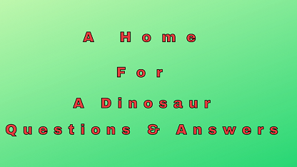 A Home For A Dinosaur Questions & Answers