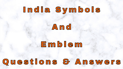 India Symbols And Emblem Questions & Answers