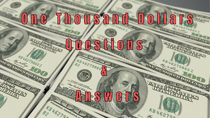one thousand dollars summary analysis