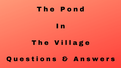 The Pond In The Village Questions & Answers