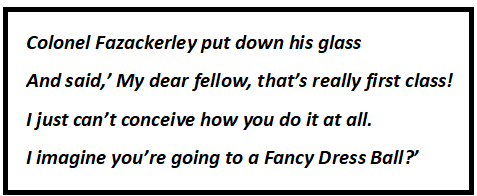 Colonel Fazackerley Butterworth Toast Questions & Answers
