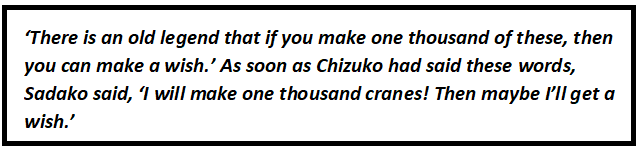 The Story of Sadako Sasaki Questions & Answers