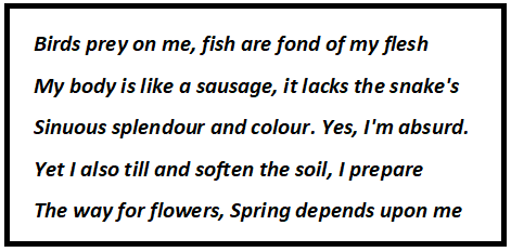 The Earthworm’s Monologue Explanation