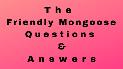 The Friendly Mongoose Questions & Answers
