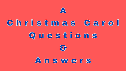 A Christmas Carol Questions & Answers - WittyChimp