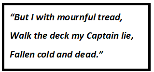 O Captain My Captain Questions & Answers