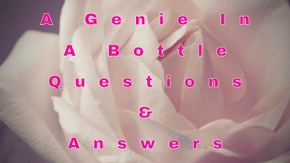 A Genie In A Bottle Questions & Answers