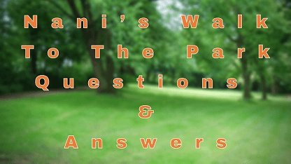 Nani’s Walk To The Park Questions & Answers