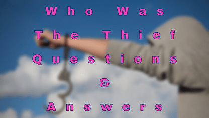 Who Was The Thief Questions & Answers