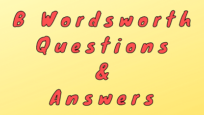 b wordsworth analysis
