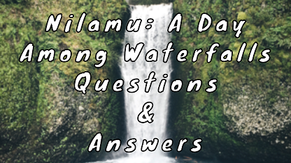 Nilamu A Day Among Waterfalls Questions & Answers