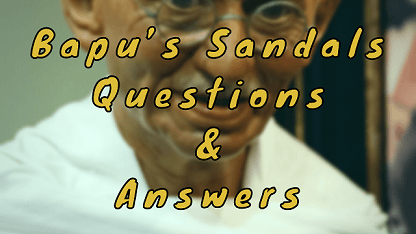 Bapu’s Sandals Questions & Answers