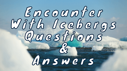 Encounter With Icebergs Questions & Answers