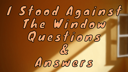 I Stood Against The Window Questions & Answers