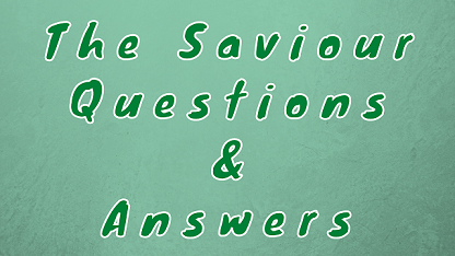 The Saviour Questions & Answers