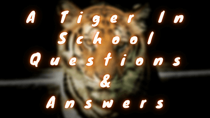 A Tiger in School Questions & Answers