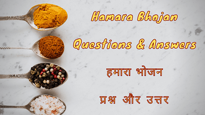 Hamara Bhojan Questions & Answers हमारा भोजन प्रश्न और उत्तर
