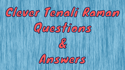 Clever Tenali Raman Questions & Answers