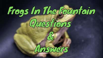 Frogs In The Fountain Questions & Answers