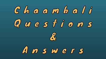 Chaambali Questions & Answers
