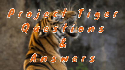 Project Tiger Questions & Answers