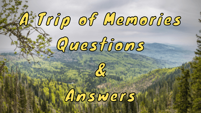 A Trip of Memories Questions & Answers