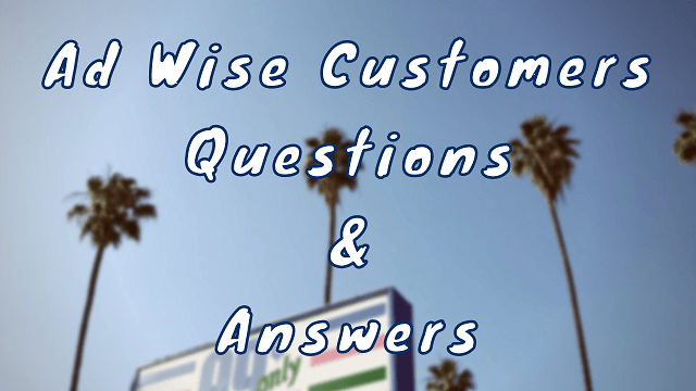Ad Wise Customers Questions & Answers