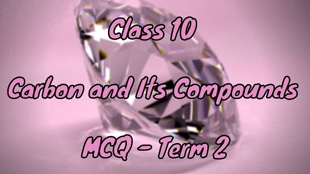 Class 10 Carbon and Its Compounds MCQ - Term 2