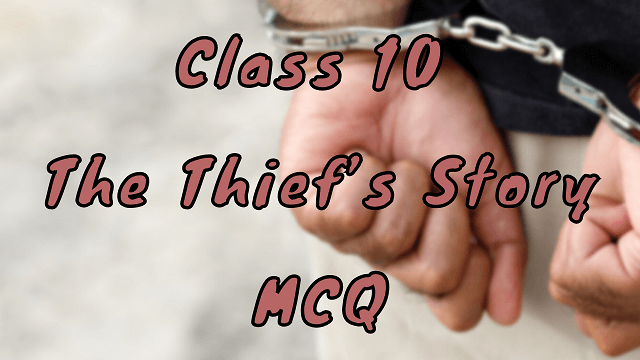 Class 10 The Thief’s Story MCQ
