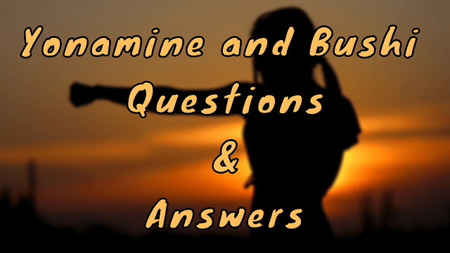 Yonamine and Bushi Questions & Answers