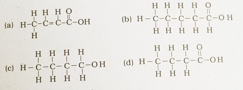 Structural Formula Of Butanoic Acid