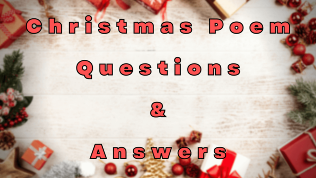 Christmas Poem Questions & Answers