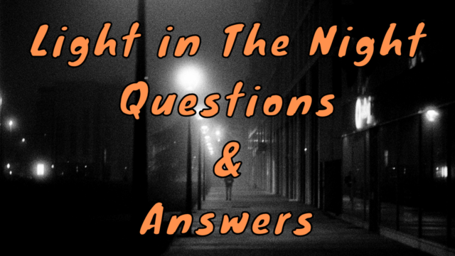 Light in The Night Questions & Answers