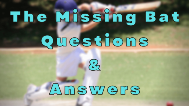 The Missing Bat Questions & Answers