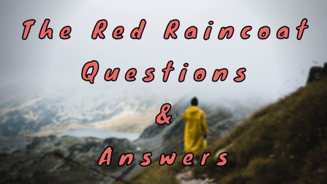 The Red Raincoat Questions & Answers