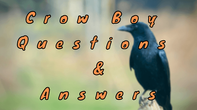 Crow Boy Questions & Answers