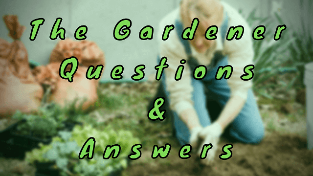 The Gardener Questions & Answers